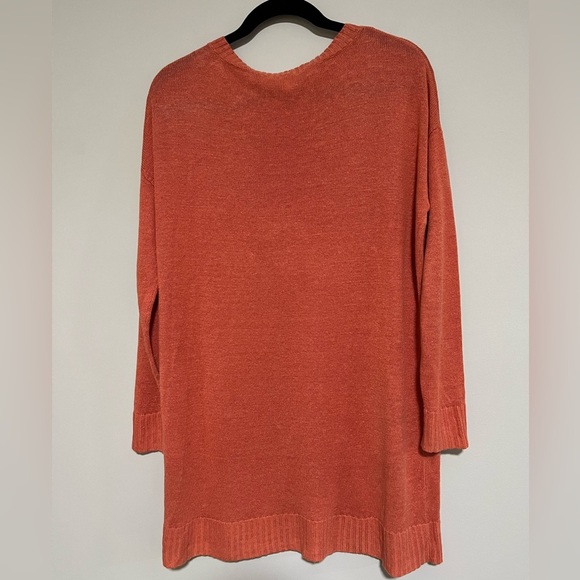 Eileen Fisher Organic Linen Oversized Crew Neck Tunic Sweater Size XS - Picture 6 of 10